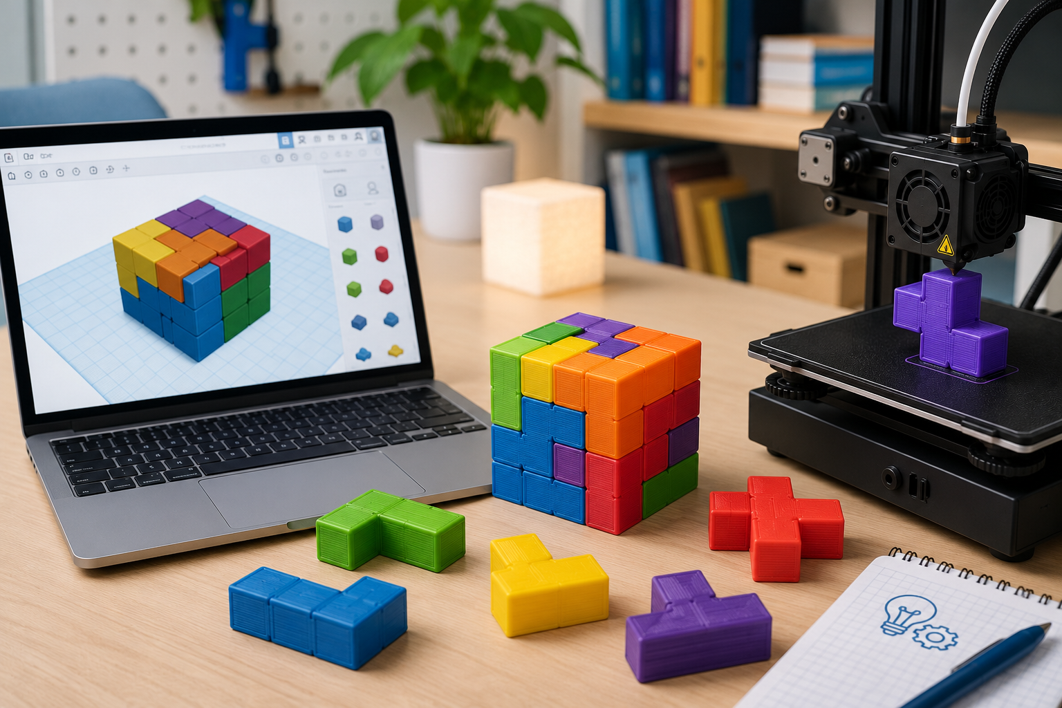 Online workshop: Od 3D modelu k hotovému výtlačku – Tetris kocka